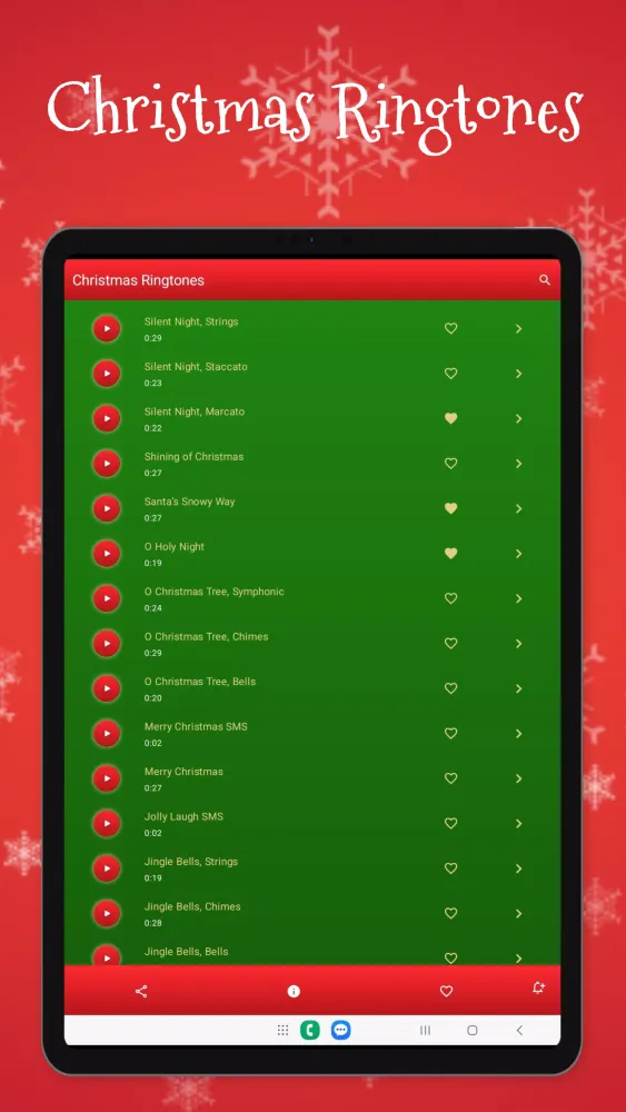 Capturas de tela do Christmas Ringtones