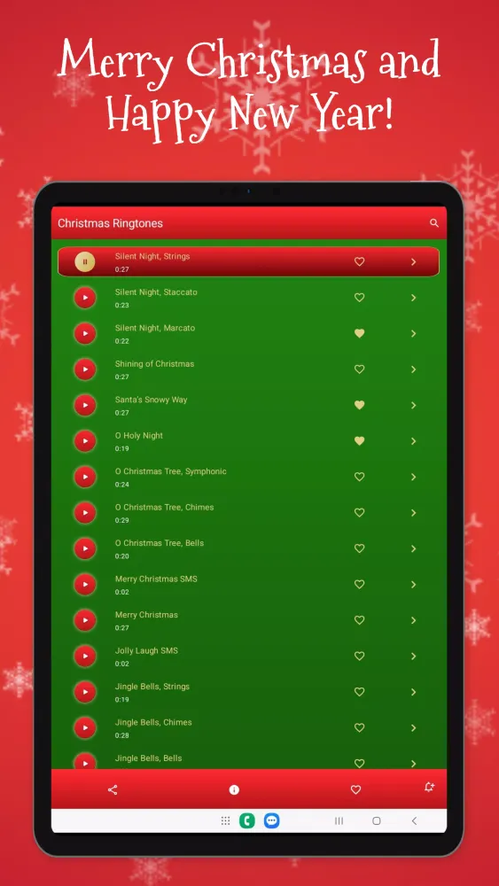 Capturas de tela do Christmas Ringtones