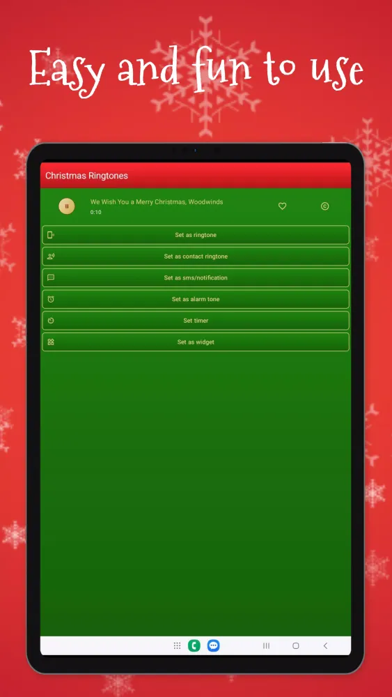 Capturas de tela do Christmas Ringtones