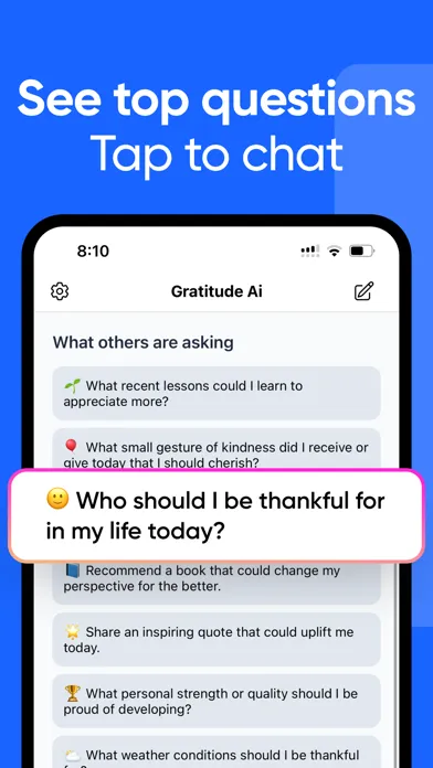 Captures d'écran de Mello - Daily Gratitude AI