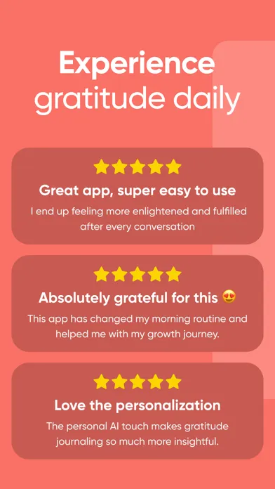 Captures d'écran de Mello - Daily Gratitude AI