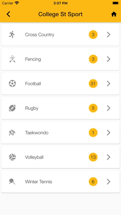 Capturas de tela do Sydney Grammar School App