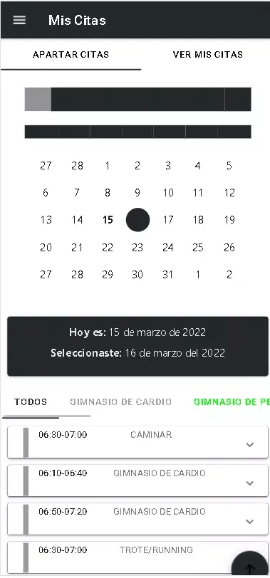 Capturas de tela do Cimera APP