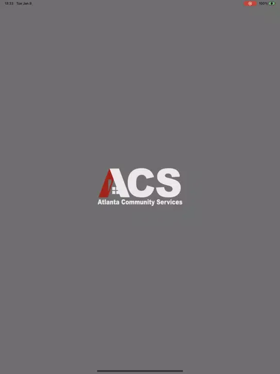Tangkapan layar ACS Communities App iPad 
