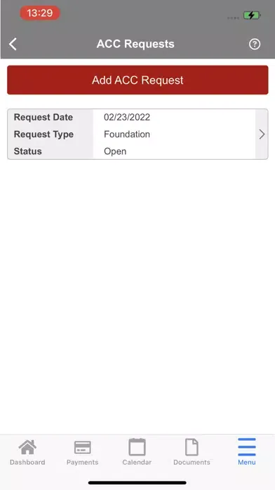Tangkapan layar ACS Communities App