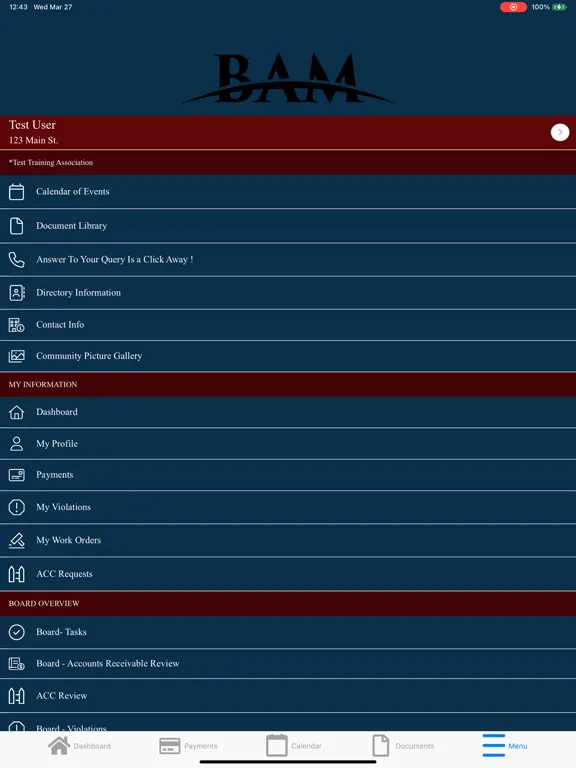 BAM Homeowner and Board App iPad 应用截图