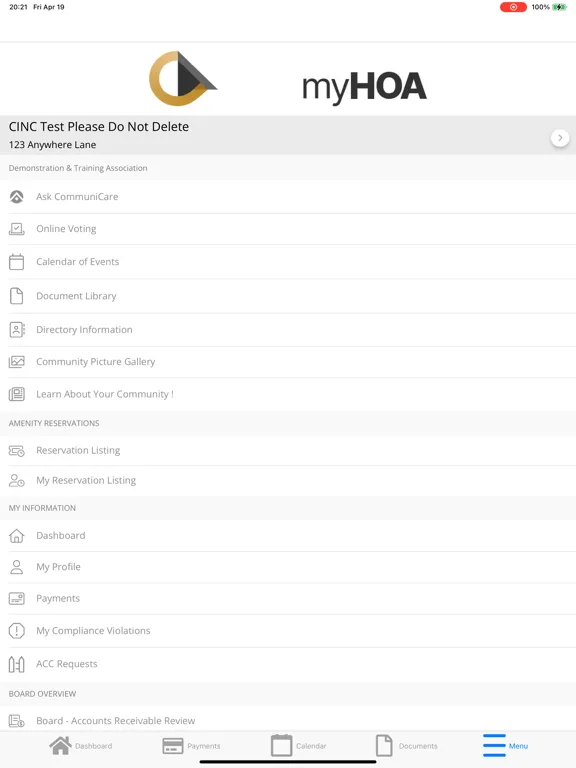 My_HOA iPad 应用截图