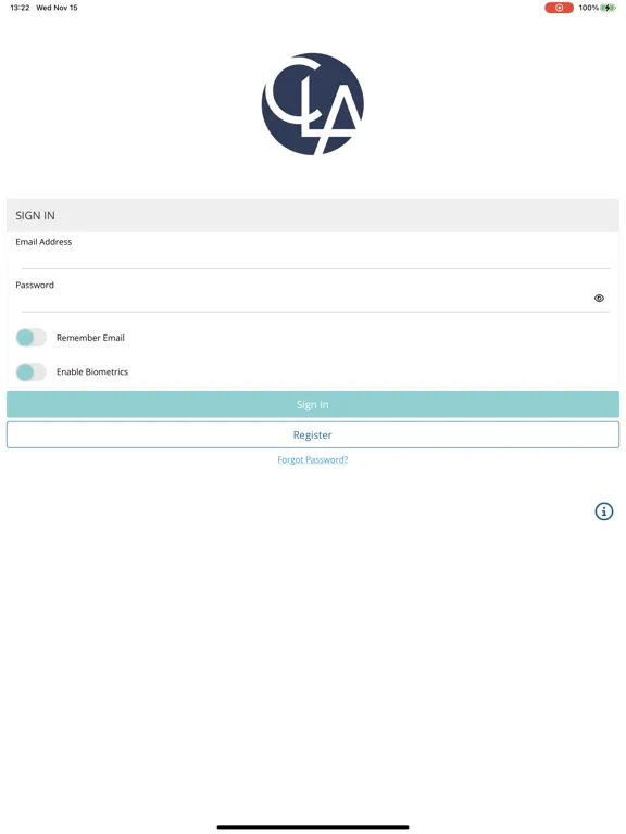 CLA CM Portal iPad  Screenshots