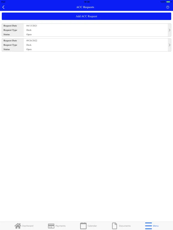 Tangkapan skrin Chambers Management Inc iPad 