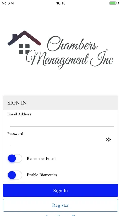 Tangkapan skrin Chambers Management Inc