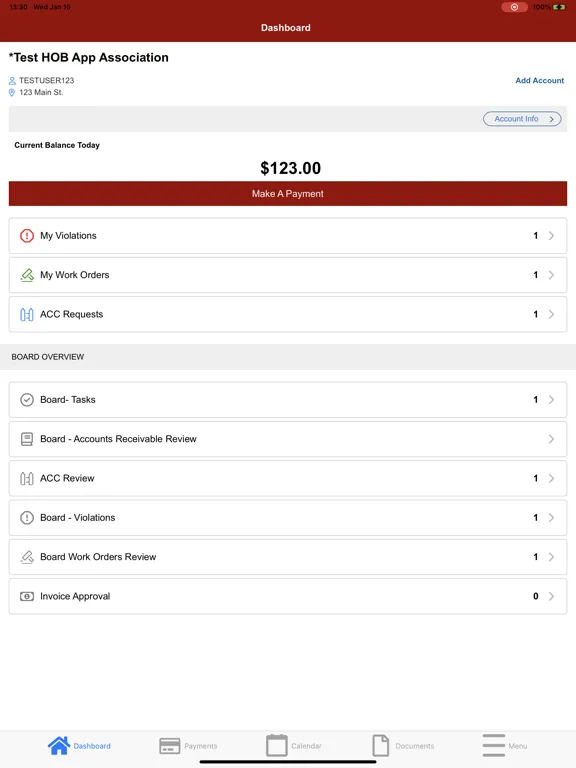 HOA Management Inc iPad  سکرین شاٹس