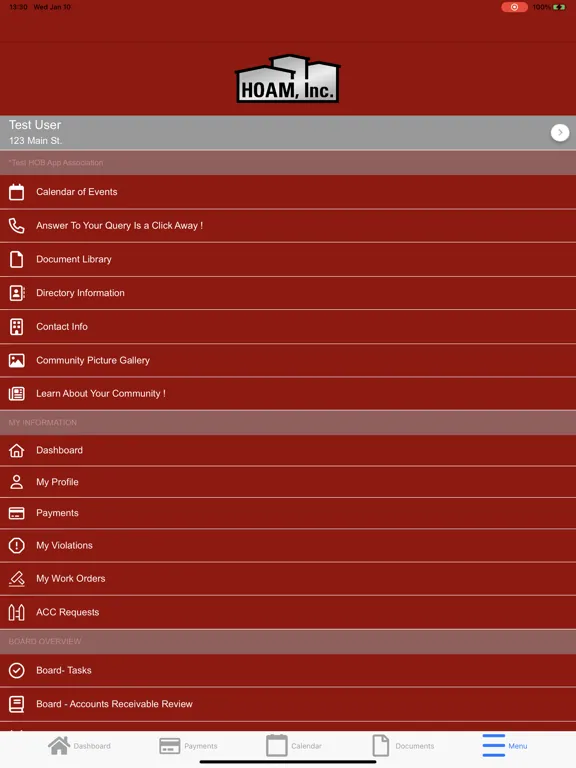 HOA Management Inc iPad  سکرین شاٹس