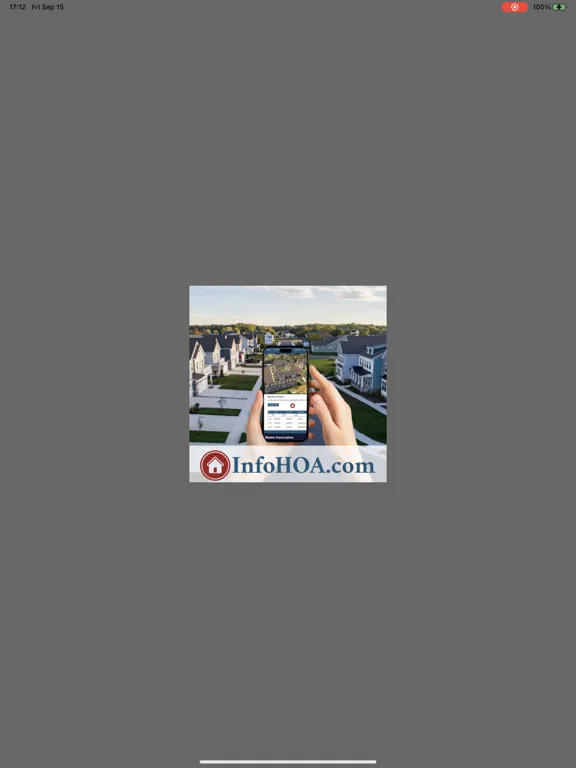 InfoHOA.com Homeowner App iPad  স্ক্রিনশট