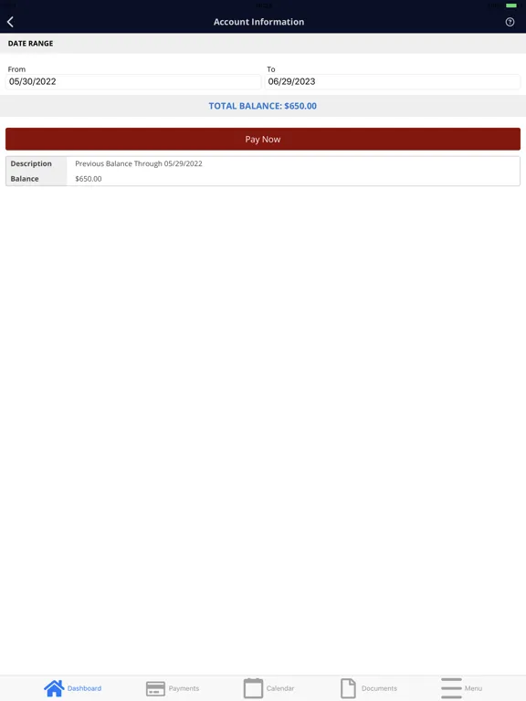 Tangkapan layar Key Community Management iPad 