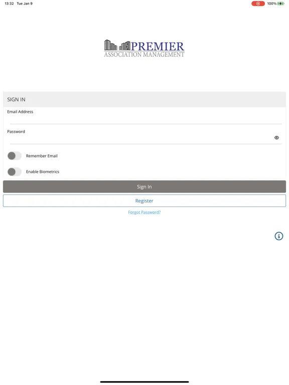 صور My Premier Assn Mgmt App iPad 