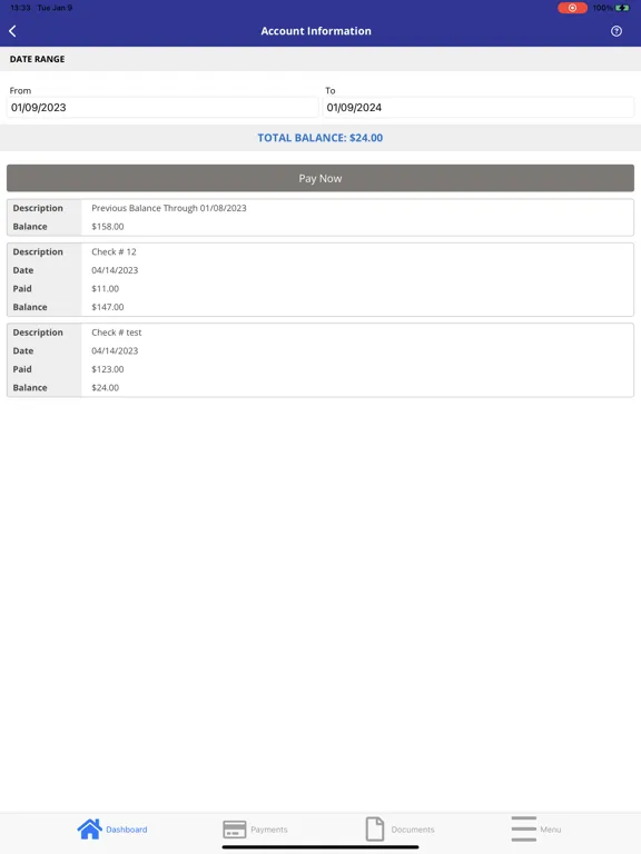 صور My Premier Assn Mgmt App iPad 