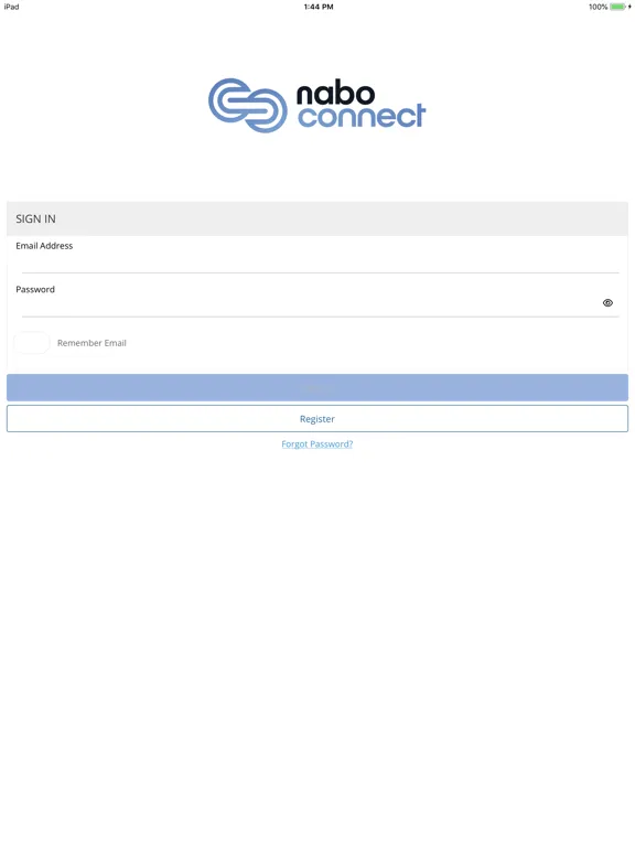 Screenshot di nabo CONNECT iPad 