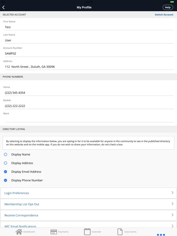 Screenshot di nabo CONNECT iPad 