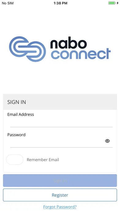 Screenshot di nabo CONNECT