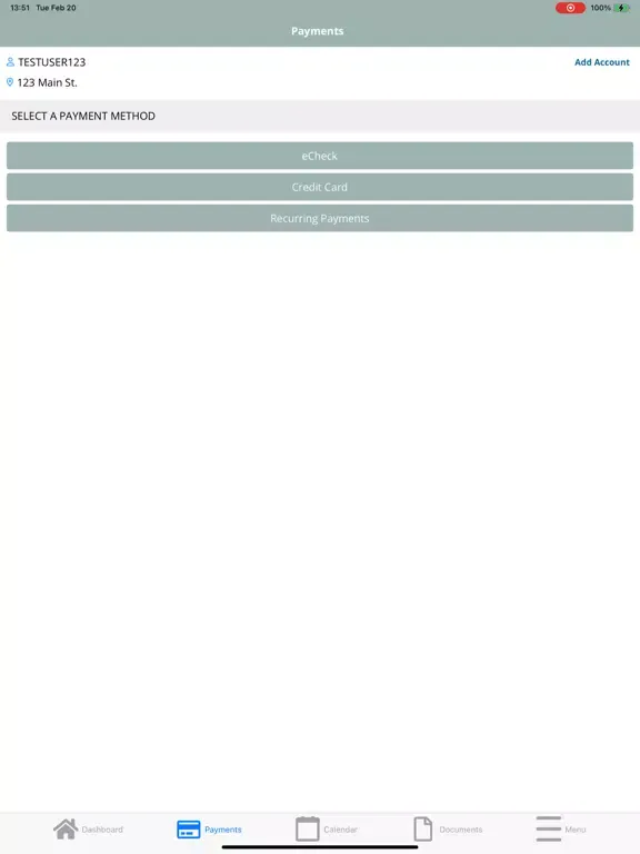 ภาพหน้าจอของ Red Mtn Community Management iPad 