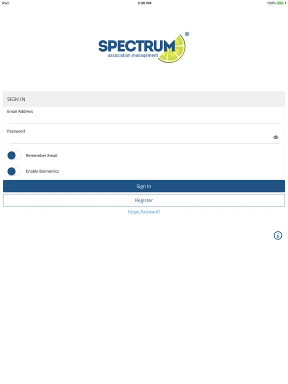 Spectrum HOA iPad  Screenshots