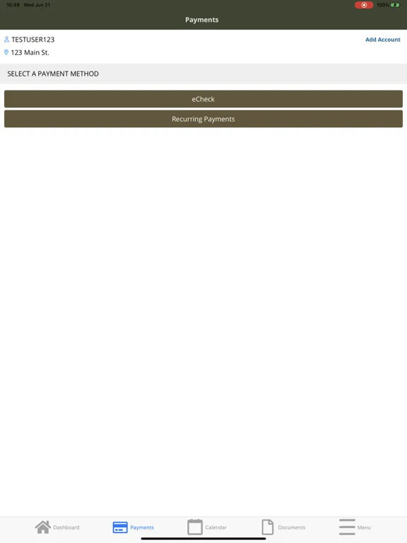 Tangkapan layar Athena Mgmt Srvcs iPad 