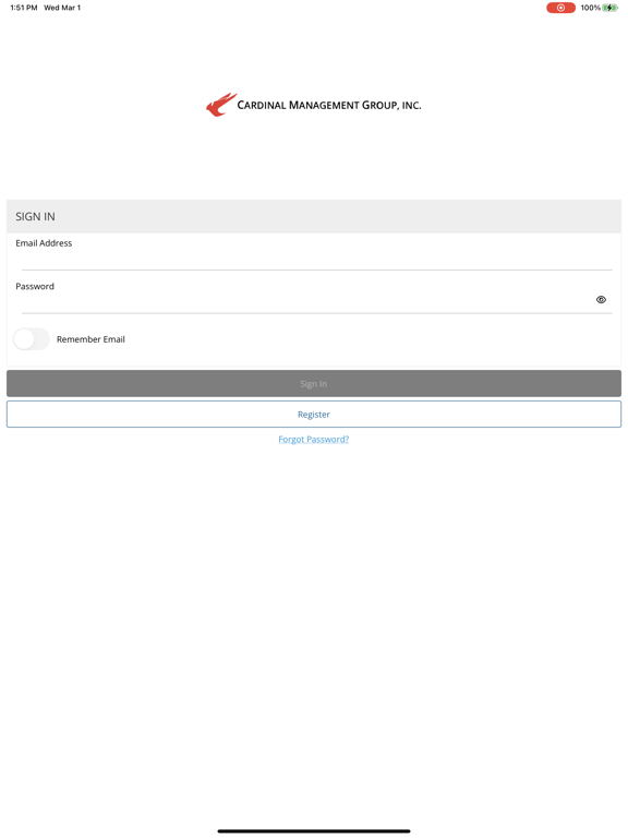 Cardinal MGMT iPad  스크린샷