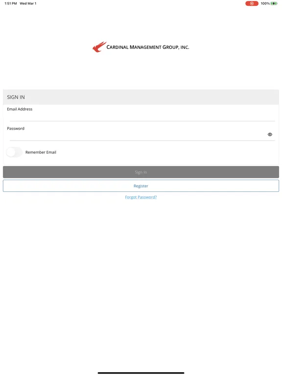 Cardinal MGMT iPad  스크린샷
