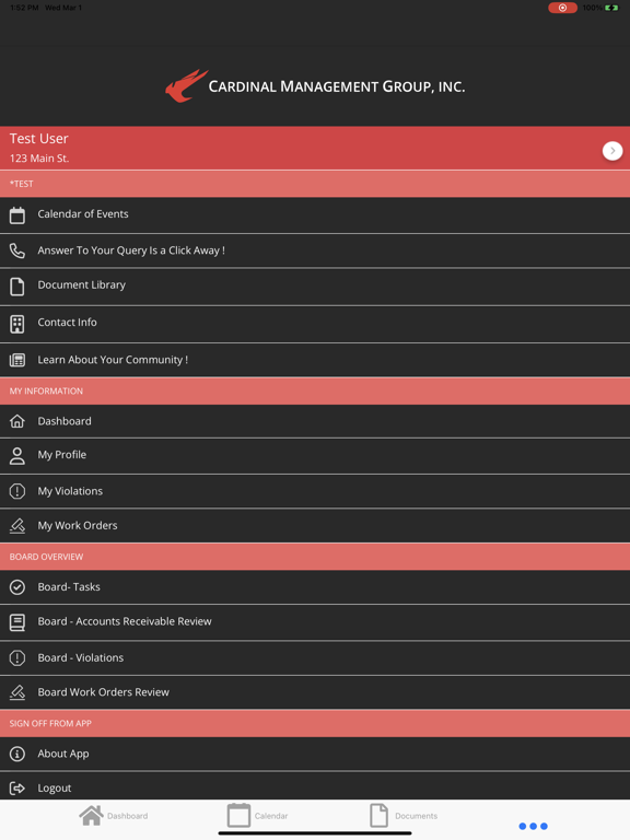 Cardinal MGMT iPad  스크린샷