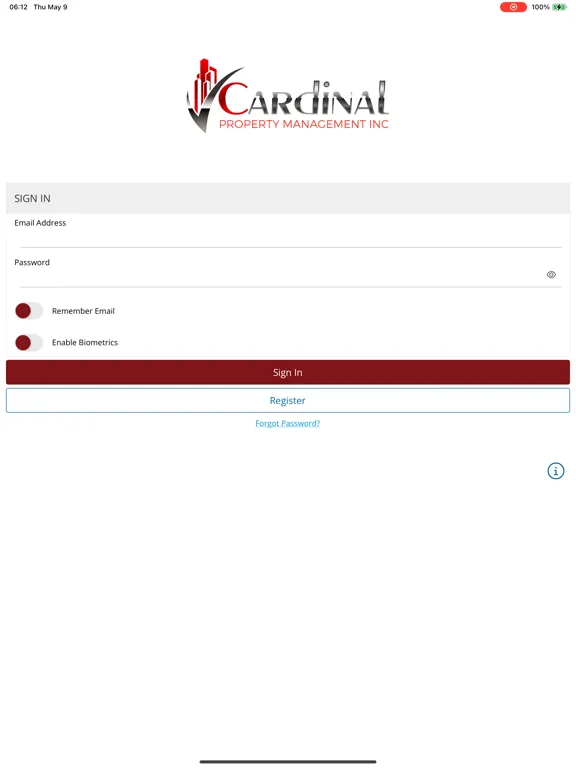 Cardinal Property Management iPad  Screenshots