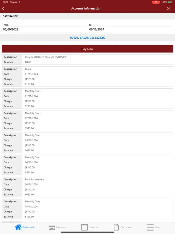 Cardinal Property Management iPad  Screenshots