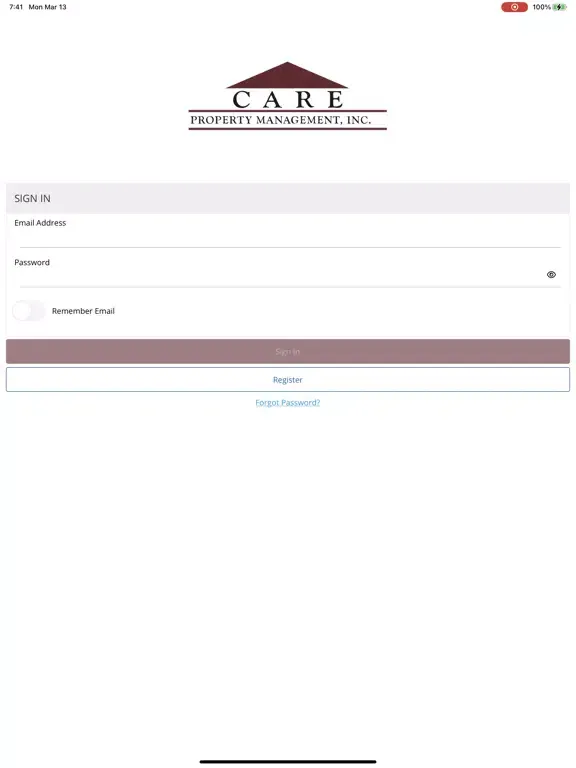 Скриншоты CARE Prop Mgmt iPad 