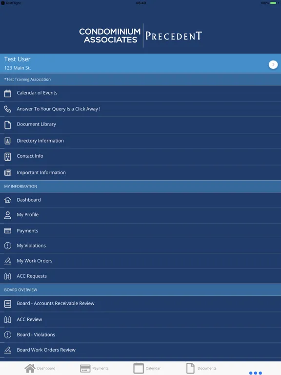 Condo Assoc and Precedent Mgt iPad  स्क्रीनशॉट