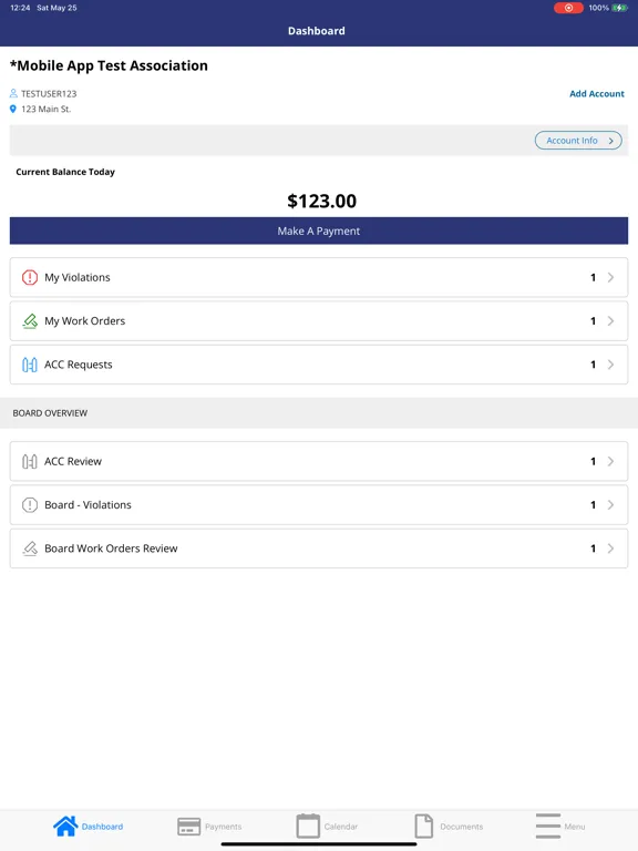 Dorman Association Mgmt Portal iPad  스크린샷