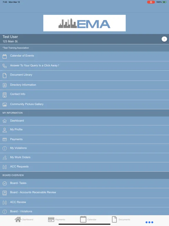 Excel Management Associates iPad  Screenshots