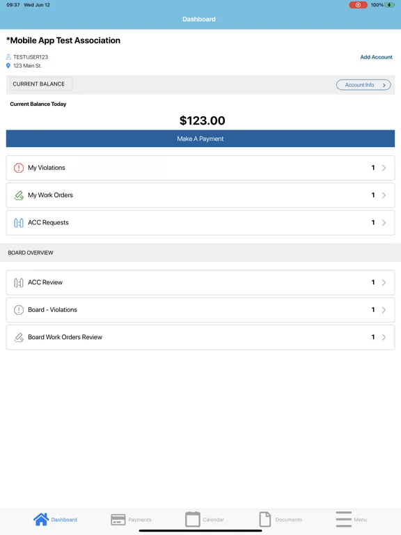 Goodlife HOA iPad  स्क्रीनशॉट