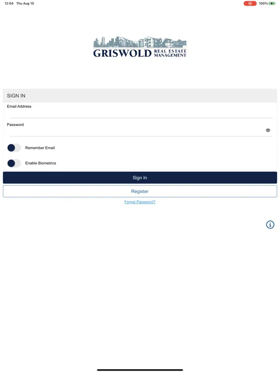 Griswold Mgmt iPad  स्क्रीनशॉट