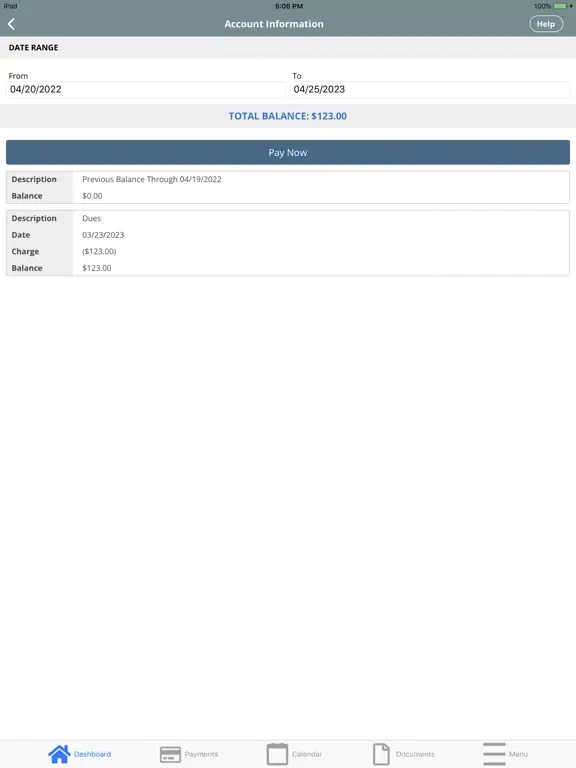 Tangkapan layar JTL Group, LLC iPad 