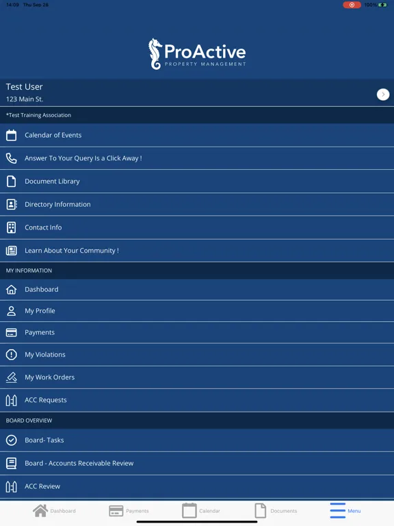 تصاویر ProActive Property Management iPad 