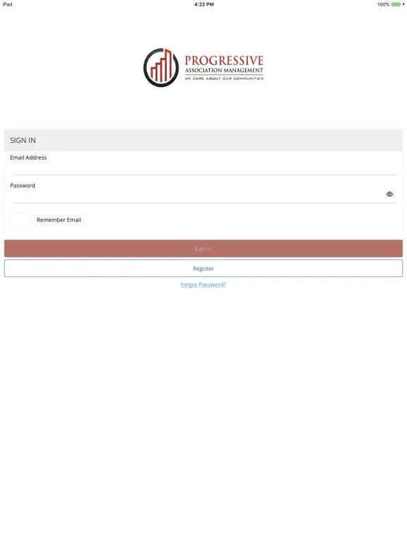 Progressive Association Mgmt iPad  स्क्रीनशॉट