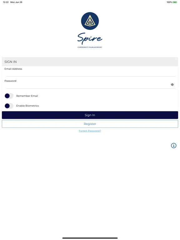 Spire Mgmt iPad  スクリーンショット