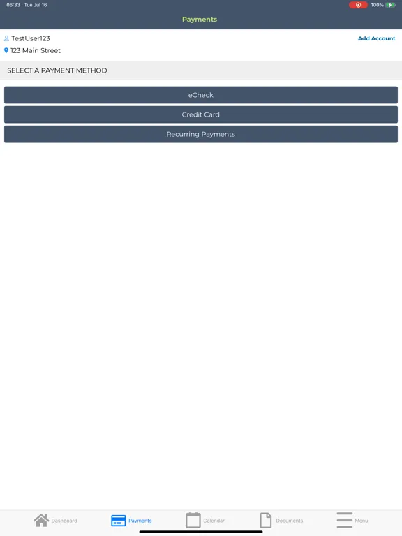 Tangkapan layar United Property Associates iPad 