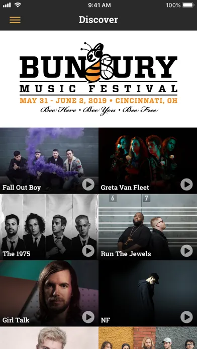 Captures d'écran de Bunbury Music Festival