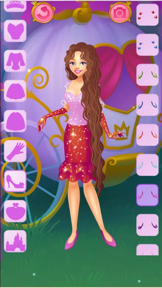 Capturas de pantalla de Cinderella Dress Up princesse