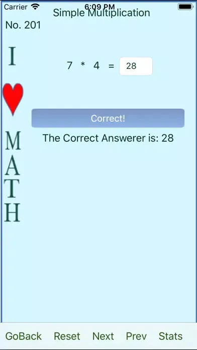 Capturas de tela do ILoveMathQuiz