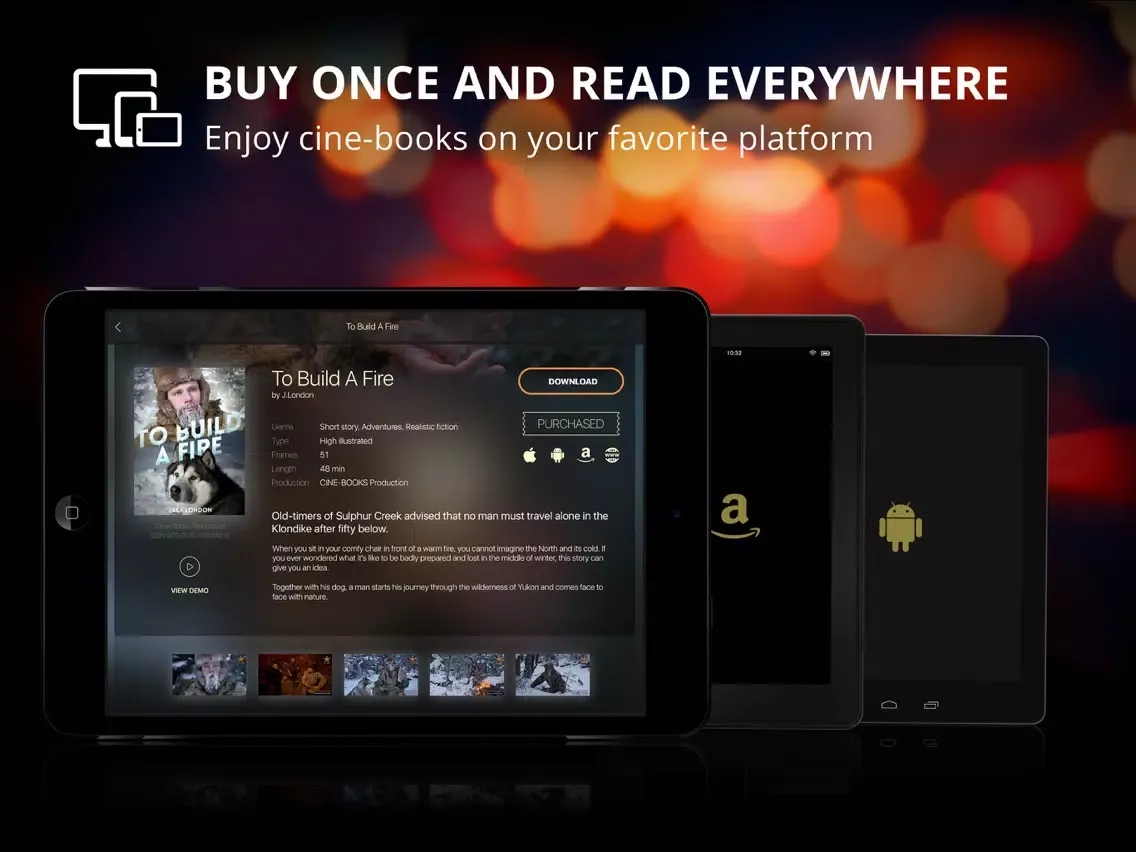Capturas de tela do CINE-BOOKS - Read Listen Watch iPad 