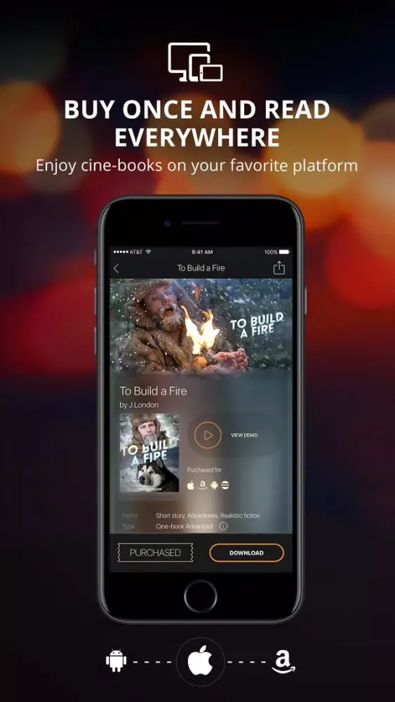 Capturas de tela do CINE-BOOKS - Read Listen Watch