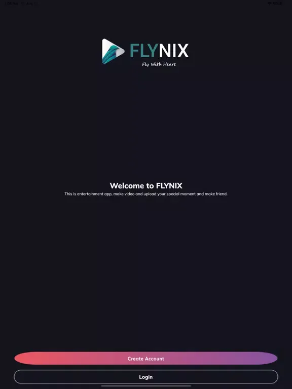 Capturas de tela do Flynix iPad 