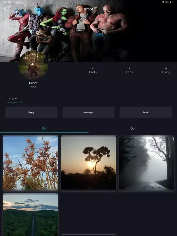 Capturas de tela do Flynix iPad 