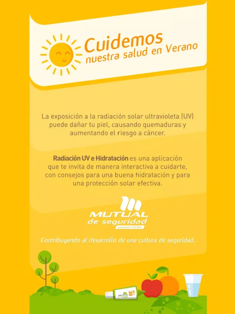 Tangkapan skrin Radiación UV e Hidratación iPad 